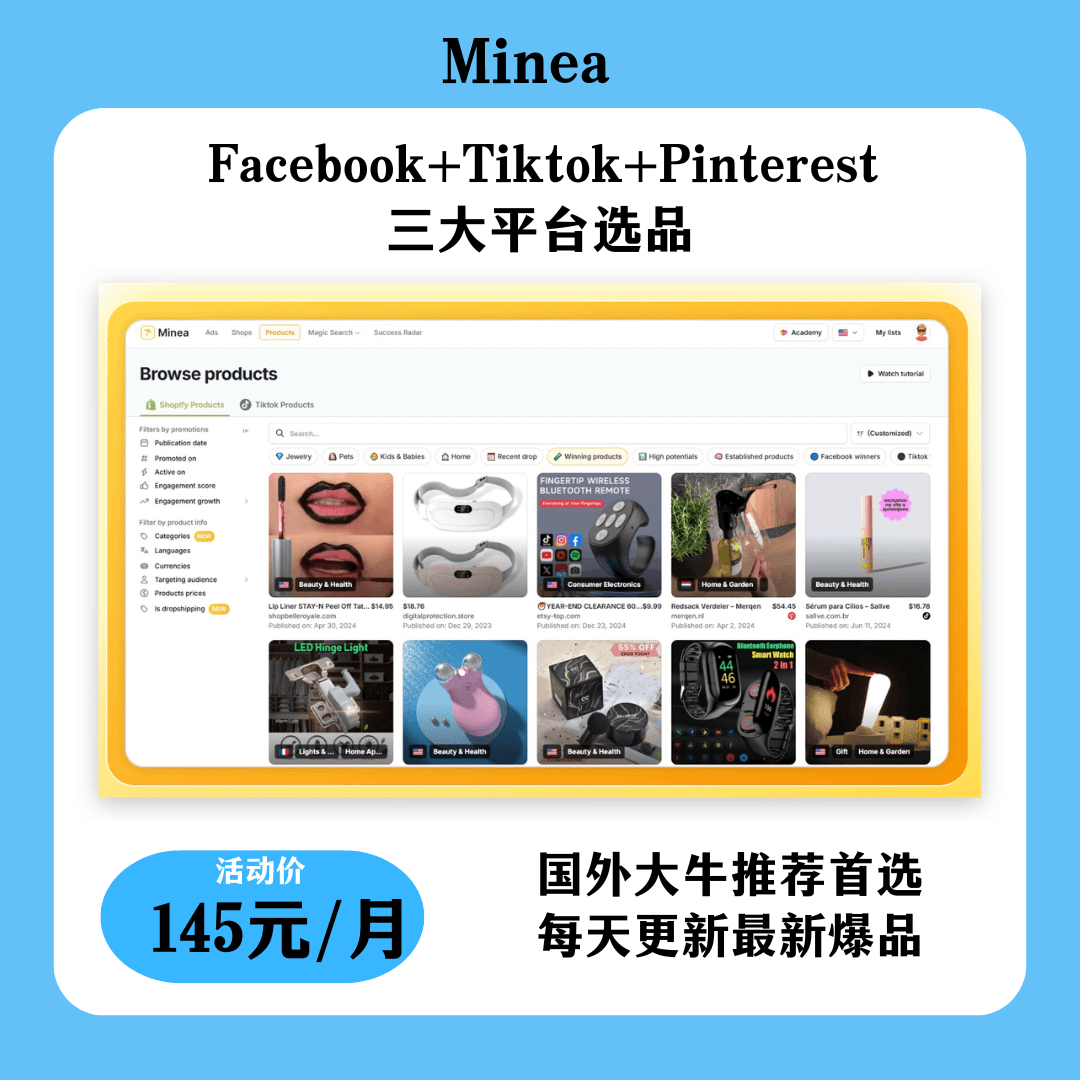 Minea 工具界面概览